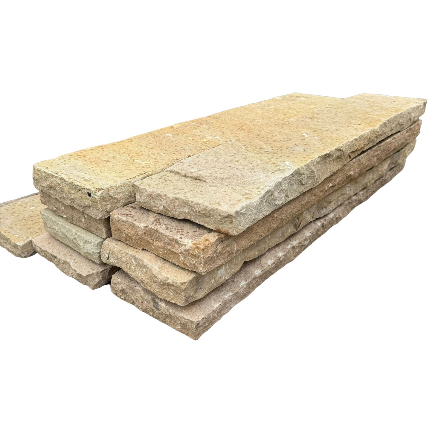 Quarz-Sand Kantenstein 7-9x20x100 cm mint-grün-gelb – Hochwertiger Naturstein für stilvolle Einfassungen