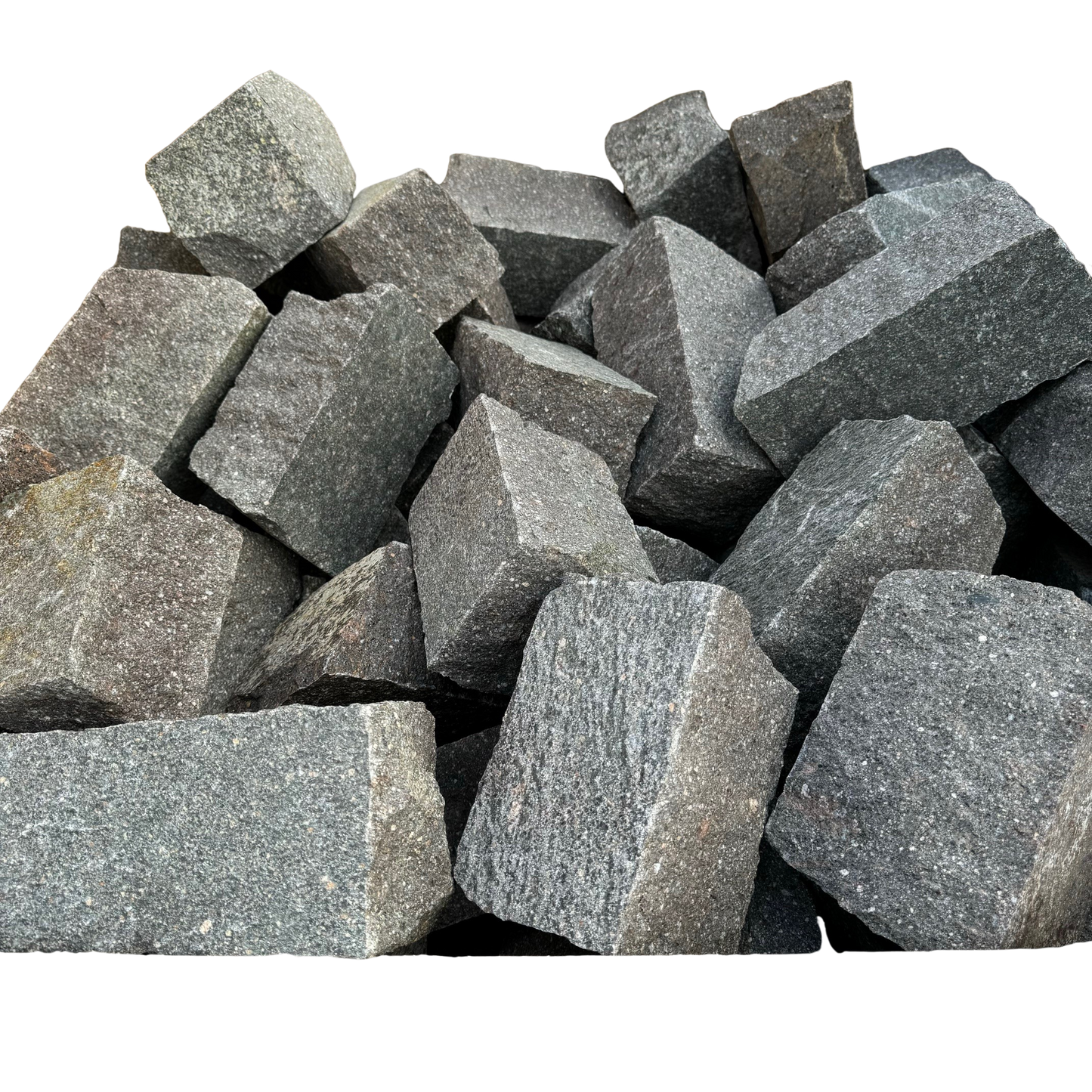 Naturstein Tilmes – Porphyr Strecker Trient rot-braun-bunt 15-40x12x10-15 cm: Robust, allseitig gespalten, ideal für Reihenverband, geliefert in Holzkisten.