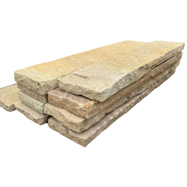 Quarz-Sand Kantenstein 7-9x20x100 cm mint-grün-gelb – Hochwertiger Naturstein für stilvolle Einfassungen