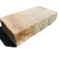 Sandstein Mauerstein 10x20x40 cm gelblich-grau – Gesägter und gespaltener Naturstein für elegante und langlebige Mauerwerke