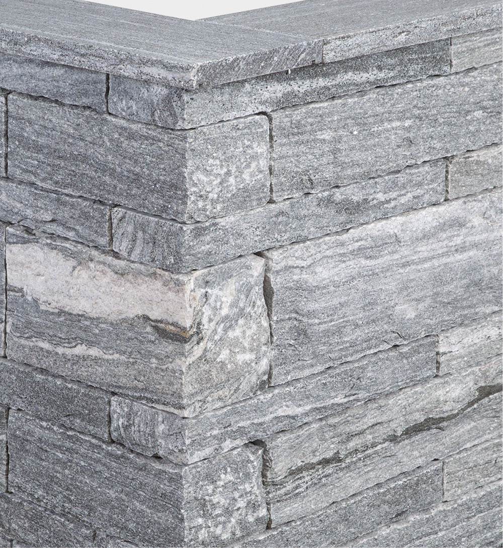 Gneis Klostermauerstein Himalaya 15×18-20×30/45/60 cm silbergrau-liniert – Robuster Naturstein für hochwertige und langlebige Mauerwerke
