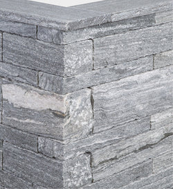 Gneis Klostermauerstein Himalaya 15×18-20×30/45/60 cm silbergrau-liniert – Robuster Naturstein für hochwertige und langlebige Mauerwerke