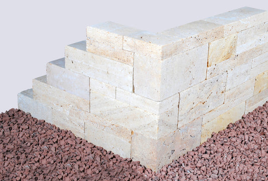 Travertin Gold Mauerstein